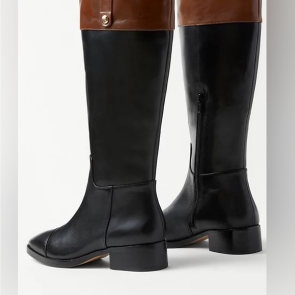 ANN TAYLOR Equestrian Leather Boots - Ralph Lauren Esthetics - Picture 2 of 2